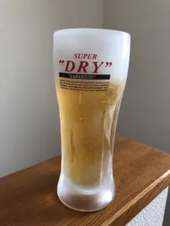 食品サンプル　ビール　アサヒスーパードライ　水滴付き