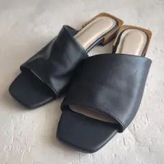 しまむら　ブラック サンダル　ＬＬ　24cm 24.5cm 25cm