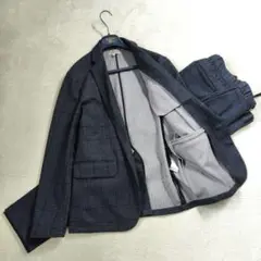 極美品　アバハウス　トラベルスーツ　高機能　伸縮　速乾　洗える　チェック　千鳥柄