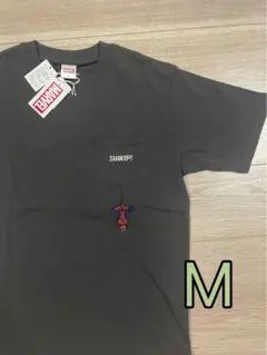 マーベル スパイダーマン Tシャツ 半袖 刺繍 アメコミ ブラック M