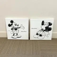 ミッキー　アートパネル　２枚　ArtDeli リブ　ディズニー