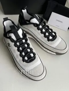 ☆CHANEL☆シャネル ファブリック スウェード スニーカー サイズ38