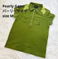 PEARLY GATES パーリーゲイツ半袖ポロシャツ オリーブグリーンM