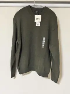 UNIQLOC ユニクロシー　リラックスVネックセーター　オリーブ　S
