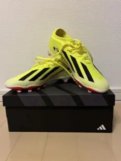 【adidas 】新品IF0683 イエロー ブラック スパイクシューズ 24㌢