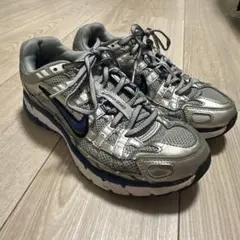 NIKE/ナイキ　 P-6000 メタリックシルバー　スニーカー　24cm