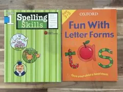 英語ワーク２冊セット・未使用・Grade 1 Spelling Skills