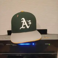 newera A's ベースボールキャップ 7 3/8