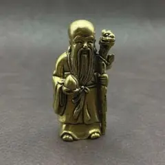 真鍮 置物 アンティーク ヴィンテージ ハンドメイド 仙人 神様28