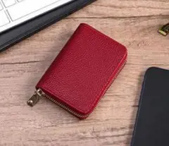 カードケース レッド 赤 スキミング防止 カードホルダー カード入れ