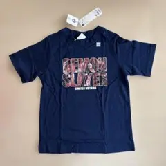 新品【鬼滅の刃】140cm 半袖Tシャツ紺　男の子　女の子