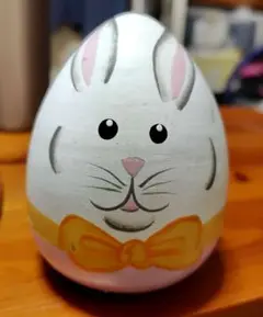 卵型小物入れ　木製