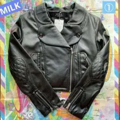milk 黒 ライダースジャケット 2025年最新】MILK レザージャケット・ライダースの人気アイテム