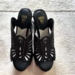 【ANNA SUI 】サンダル 黒 L(24-24.5)