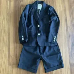美品こどもBEAMS SMOOTHY セットアップ (120cm) ネイビー