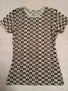 訳アリ！！フェンディ☆　ズッカ柄Tシャツ　ブラウン