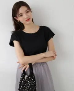 プロポーションボディドレッシング 2Wayドレープニット ブラック