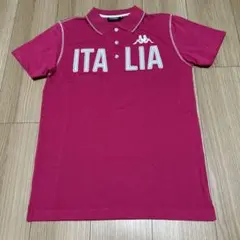 [美品]Kappa ITALIA メンズポロシャツ M ピンク
