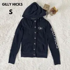 GILLY HICKS ネイビー フード付きパーカー S カジュアル