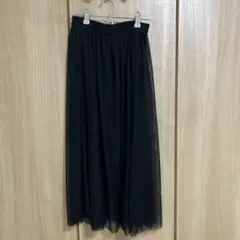 美品 INGNIフレアロングスカート ブラック