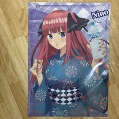 五等分の花嫁　サントリー飲料　特典　クリアファイル 中野二乃