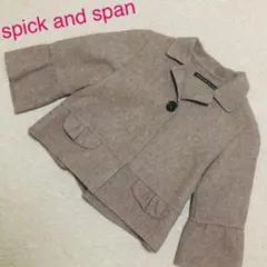 spick and span アンゴラ混ジャケットコート