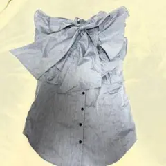 【美品】REDYAZEL フリルリボン　シャツ 2way