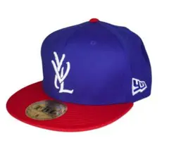 YVL HAT キャップ 赤×青
