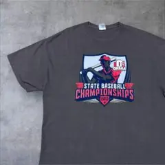 【GILDAN】OHSAA 2013州野球選手権Tシャツ XL グレー　古着