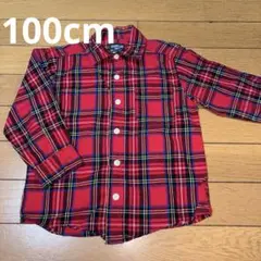 【希少】OshKosh 長袖シャツ 3 TODDLER チェック 100cm