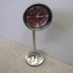 ING スタンド式アナログ時計 赤