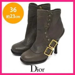 SALE⚡ディオール ロゴベルト ショートブーツ 36(約23cm)