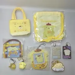 ポムポムプリン ストラップ 巾着 まとめ売り 9点