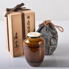 比古焼 鶴首茶入 藤崎寿山 作 仕覆 西陣織 大阪蜀紅 茶道具 共箱 美品 です 2025年最新】藤崎_寿山の人気アイテム - メルカリ