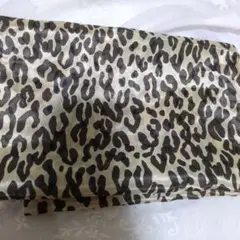 ヒョウ柄　光沢　生地