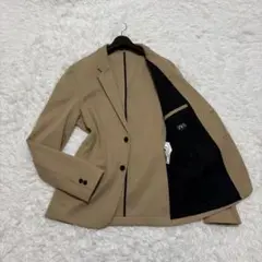 ◎極美品 ザラ ライトブラウン ジャージー コンフォートジャケット M1