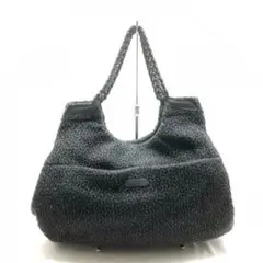 ✨極美品✨ Agnes b レザーxウール トートバッグ A4収納可