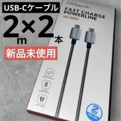 【新品】GGZシリーズ USB-Cケーブル 2本セット 2m