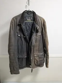 Barbour International Lサイズ ダークブラウン