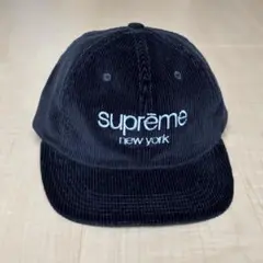 【新品未使用】supreme クラシックロゴ コーデュロイキャップ