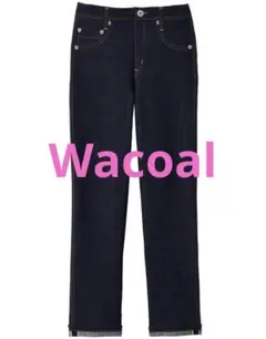 新品　ワコール　カルソン　裏起毛　まるでデニム　ストレートシルエット　パンツ