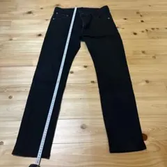 EDWINエドウィンJERSEYSブラックデニム ストレートパンツ　ED04