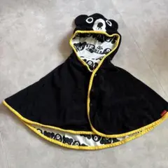 クマのフード付きベビーポンチョ
