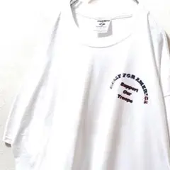 ジャージーズUSAサポートアワートゥループ ロゴ Tシャツホワイト白XL古着
