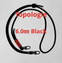 【美品】topologie 6.0mm Strap black solid 黒