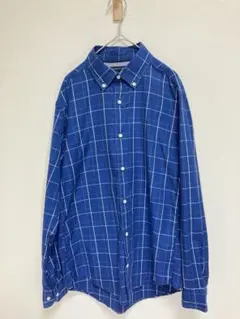 トミーヒルフィガー　チェック　シャツ　美品　コットン　ボタンダウン