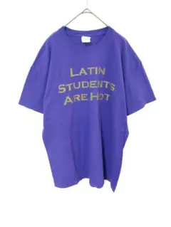 GILDAN　ギルダン　Ｔシャツ　メンズL相当　オーバーサイズ　紫色　綿