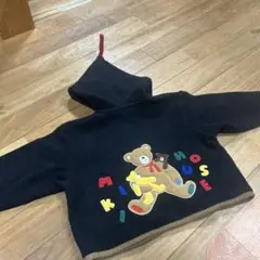 MIKIHOUSE♡クマさん＆ロゴアップリケコート90