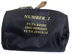 ハンドメイド・ミニポーチ（内側が赤色）　NUMBER_I
