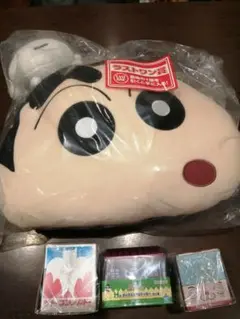 クレヨンしんちゃん一番くじ　ラストワン賞　しんちゃんフェイスクッション